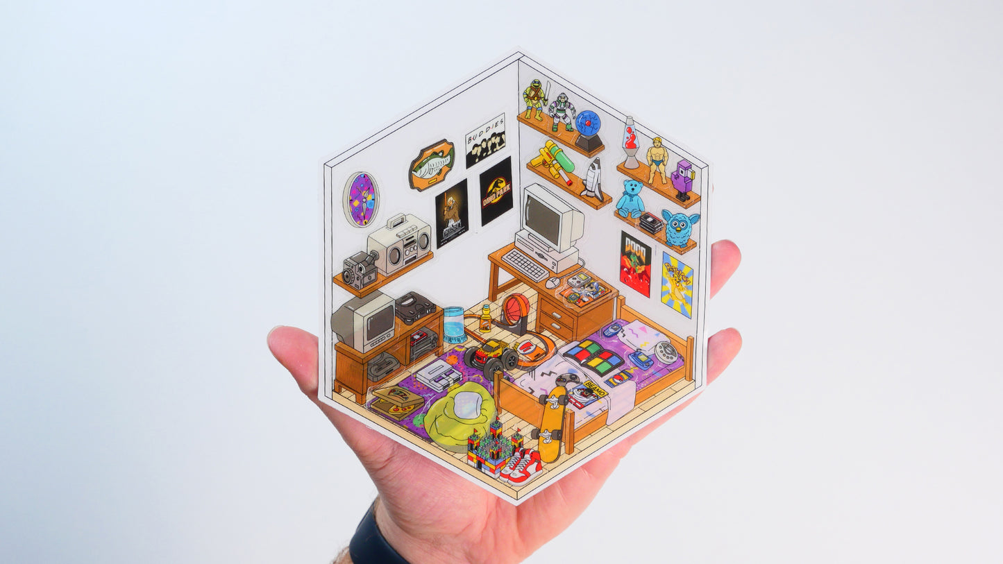 90's Gaming Room Sticker Kit - Nostalgick