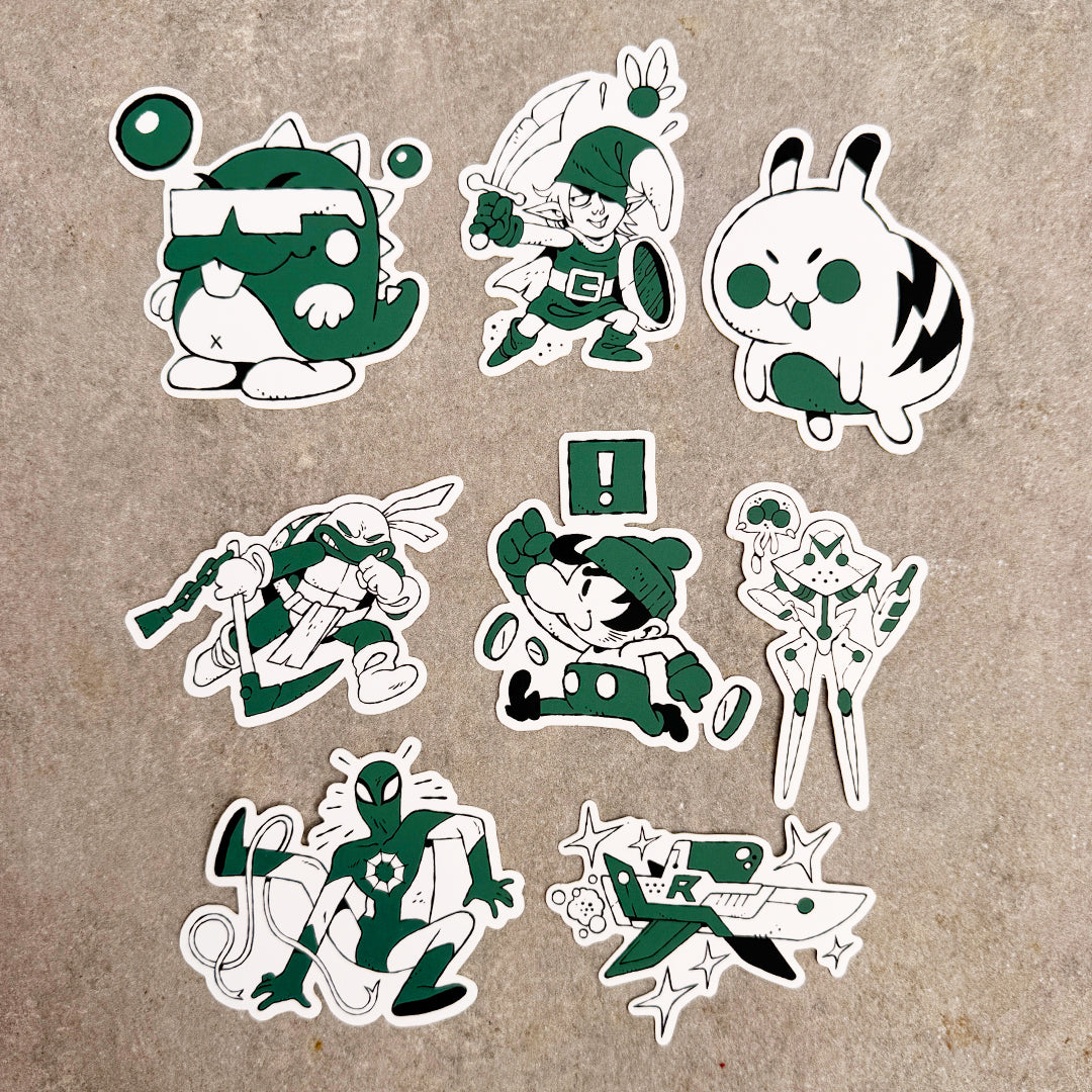 Retro Dodo Sticker Pack: Volume 1